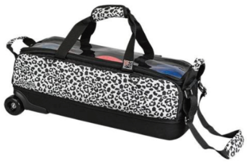 KR Strikeforce Fast Slim 3 Ball Tote Roller (White Leopard)